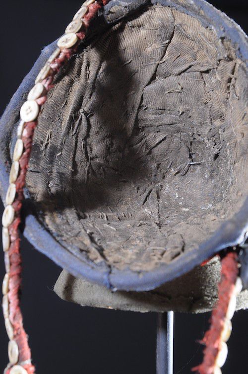 Chapeau coiffe ancien Bwami - Lega - RDC Zaire - Objets usuels