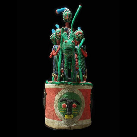 Coiffe Ade ou Adenla royale de ceremonie - Yoruba - Nigeria