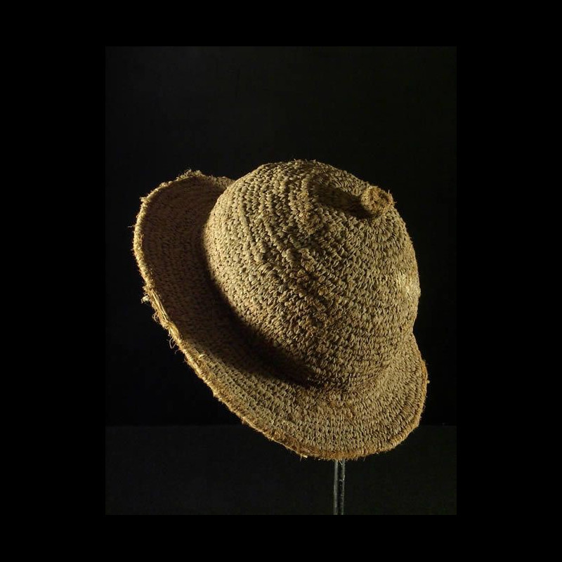 Chapeau de paille tresse ancien - Tamberma - Togo