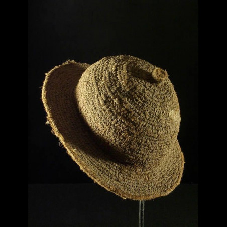 Chapeau de paille tresse ancien - Tamberma - Togo