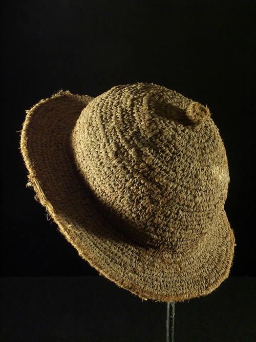 Chapeau de paille tresse ancien - Tamberma - Togo