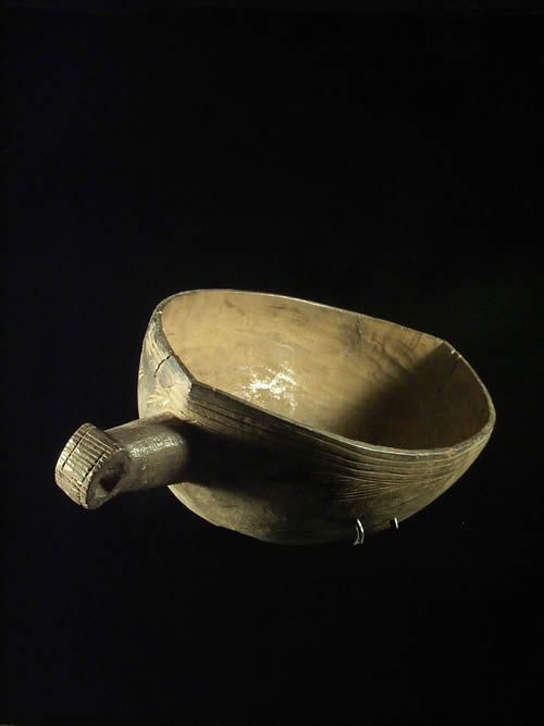 Calebasse en bois - Shi / Bashi - RDC Zaire