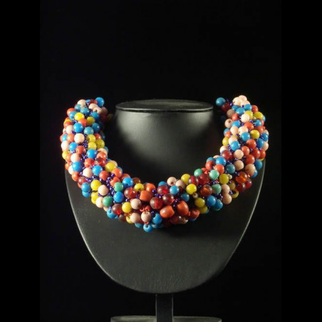 Collier monnaie de mariage - Peuhl Mali - Perles et Monnaies
