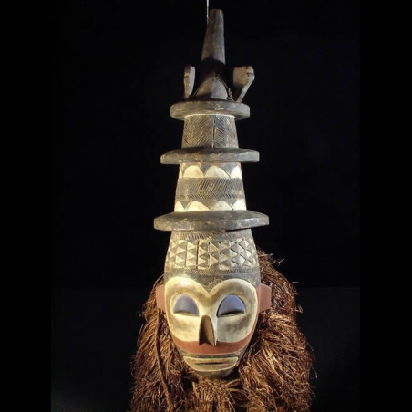 Masque Kholuka - Yaka - Rdc Zaire - Masques d’afrique