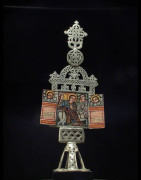 Reliquaire autel polychrome - Amahara - Ethiopie - Liturgie Copt