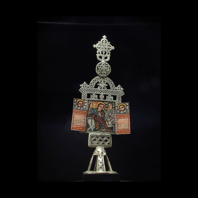 Reliquaire autel polychrome - Amahara - Ethiopie - Liturgie Copt