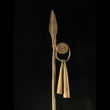 Monnaie primitive en fer noir - Mumuye - Nigeria
