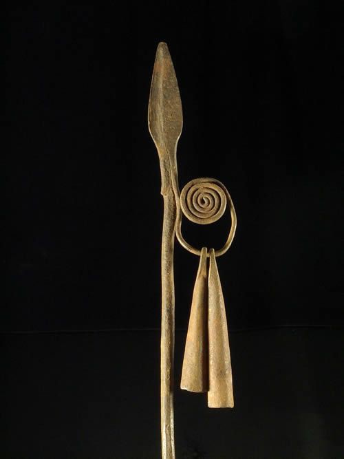 Monnaie primitive en fer noir - Mumuye - Nigeria