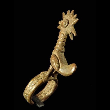 Bague amulette Coq - Lobi - Burkina Faso