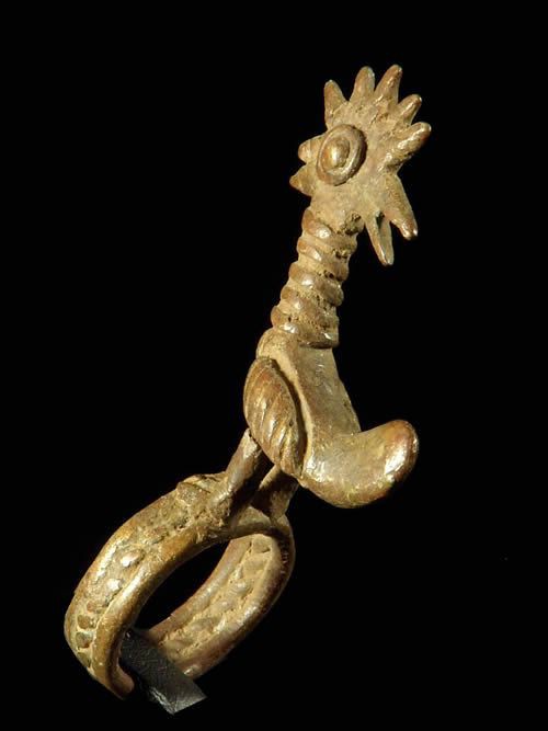Bague amulette Coq - Lobi - Burkina Faso