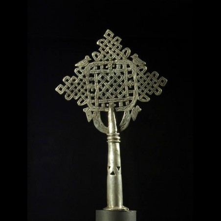 Croix processionnelle Copte Maskal - Amahara - Ethiopie