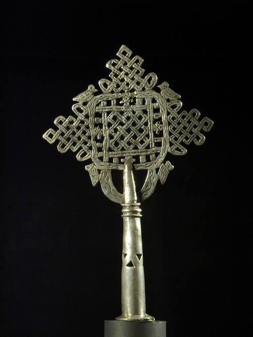 Croix processionnelle Copte Maskal - Amahara - Ethiopie