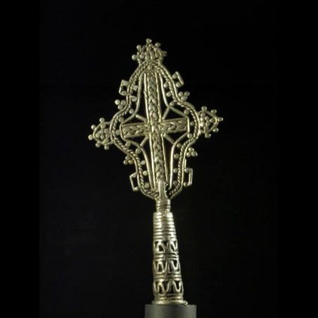 Croix processionnelle Copte Maskal - Amahara - Ethiopie