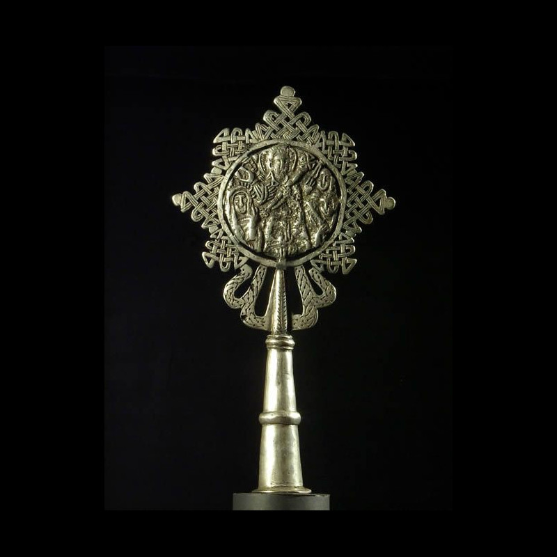 Croix processionnelle Copte Maskal - Amahara - Ethiopie