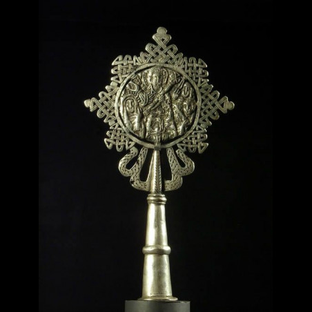 Croix processionnelle Copte Maskal - Amahara - Ethiopie