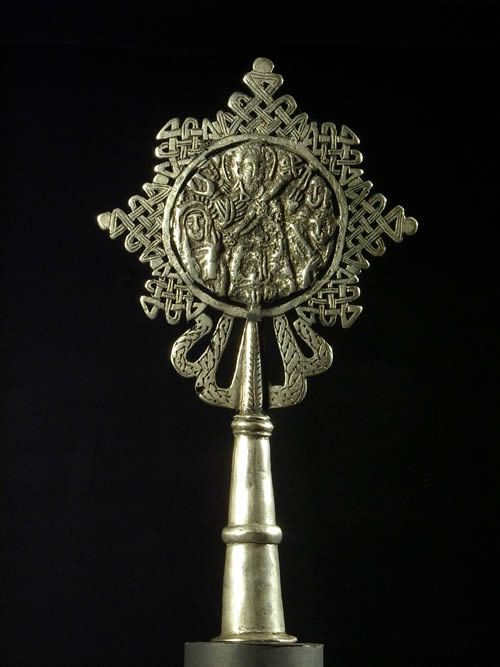 Croix processionnelle Copte Maskal - Amahara - Ethiopie