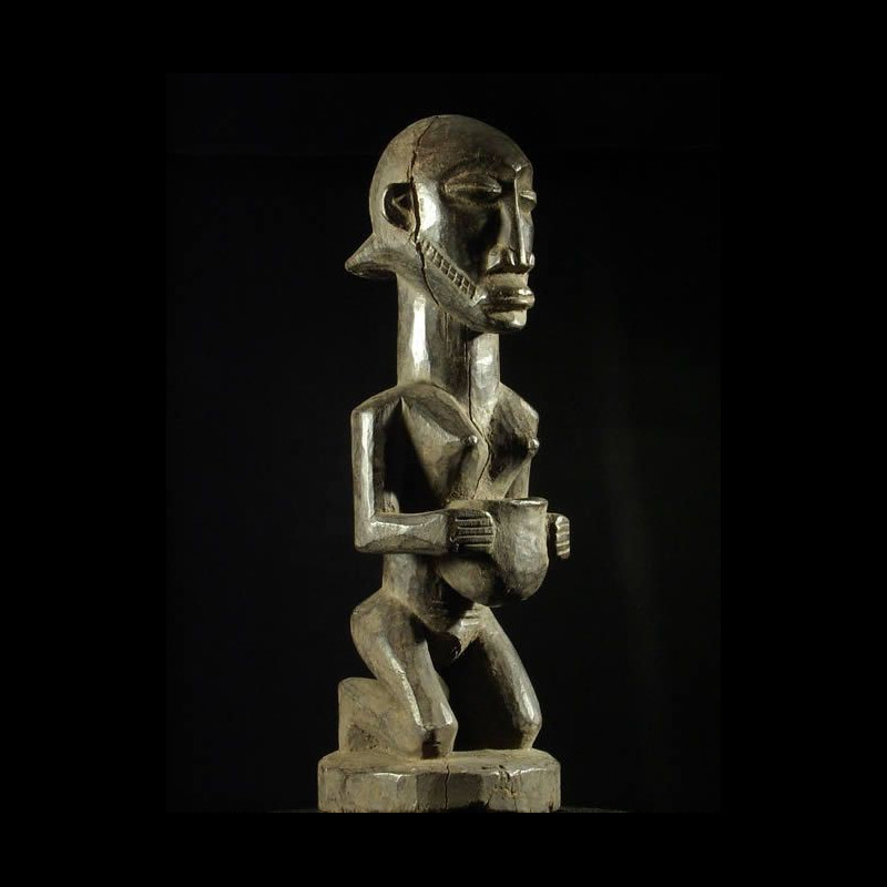 Statuette porteuse de coupe - Hemba - RDC Zaire