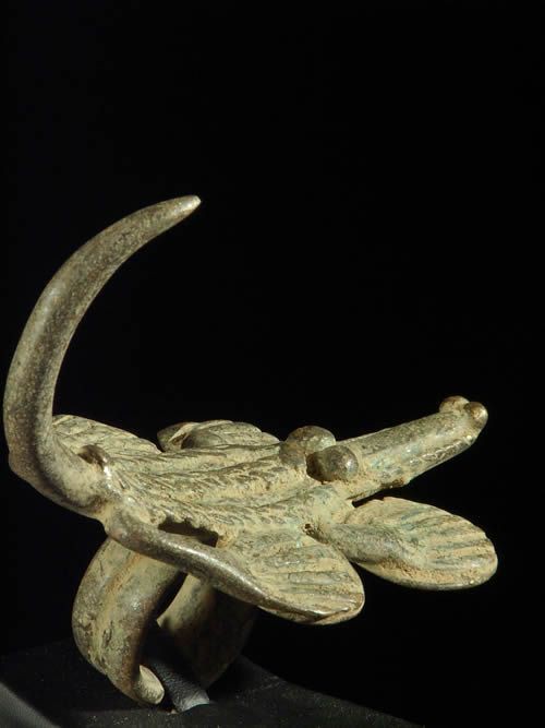 Bague Caiman en bronze - Gan - Burkina Faso