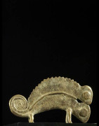 Figurine cameleon bronze - Gan - Burkina Faso