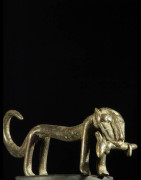 Figurine panthere bronze - Gan - Burkina Faso