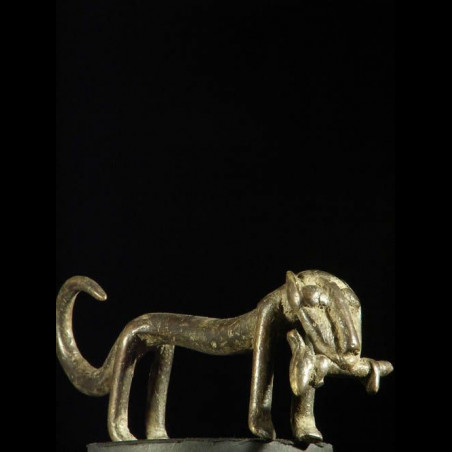Figurine panthere bronze - Gan - Burkina Faso