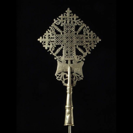 Croix processionnelle Copte Maskal - Amahara - Ethiopie