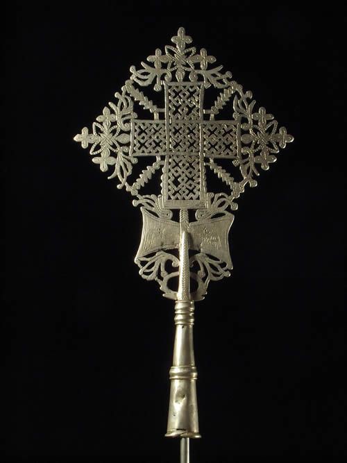 Croix processionnelle Copte Maskal - Amahara - Ethiopie