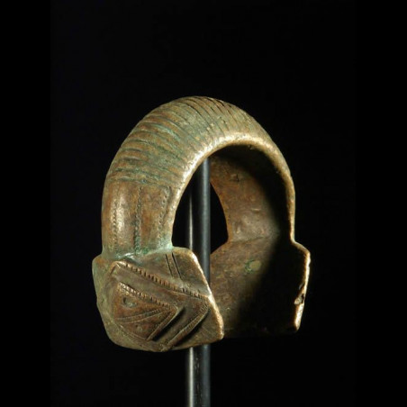 Bracelet en cuivre rouge ancien - Djerma - Niger - Monnaie