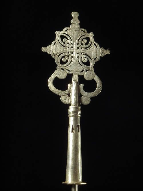 Croix processionnelle Copte Maskal - Amahara - Ethiopie