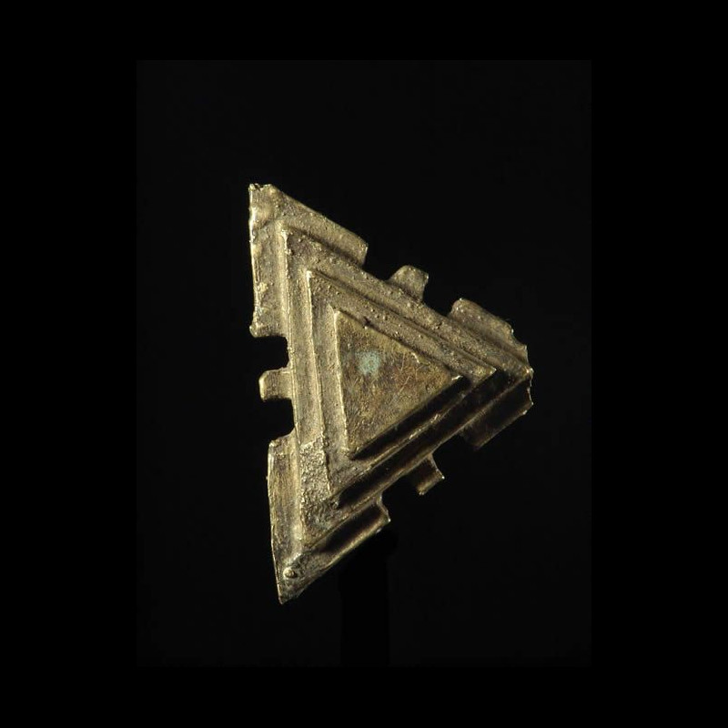 Poids triangulaire pour le commerce de l’or - Ashanti - Ghana