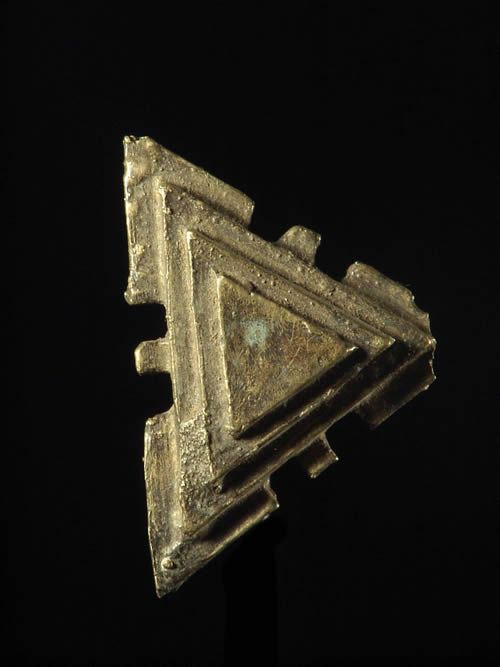 Poids triangulaire pour le commerce de l’or - Ashanti - Ghana