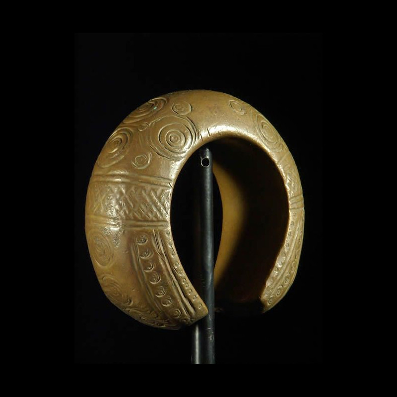 Bracelet en cuivre rouge ancien - Djerma - Niger - Monnaie