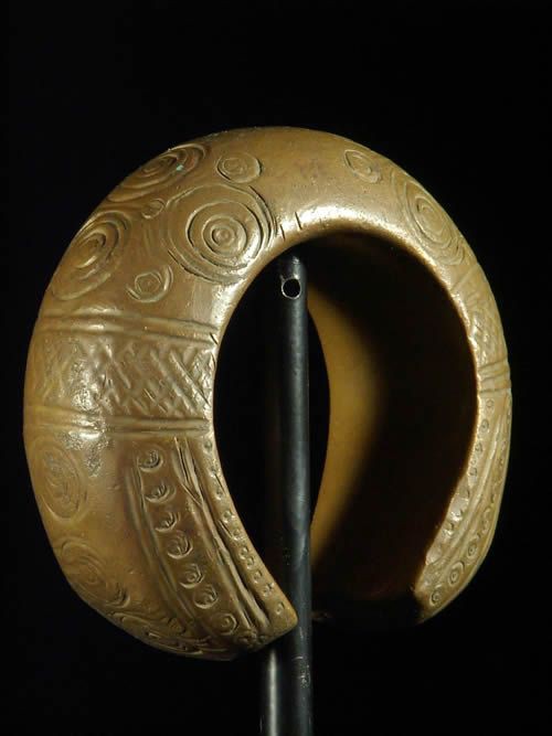 Bracelet en cuivre rouge ancien - Djerma - Niger - Monnaie