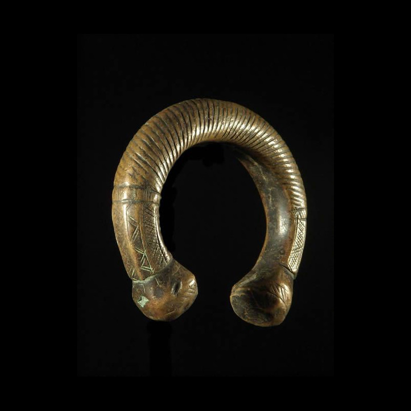 Bracelet en cuivre rouge - Sao - Tchad - Monnaie