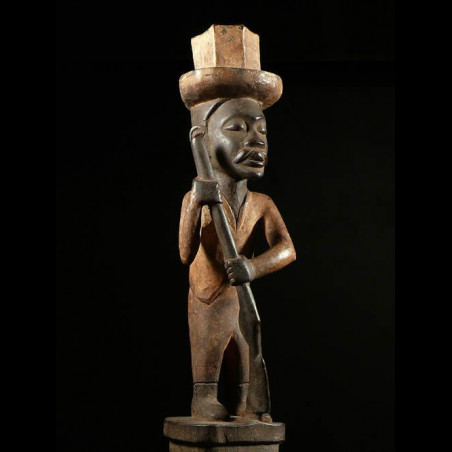 Statue Colon - Photo Africaine - Kongo / Yombe - RDC Zaire