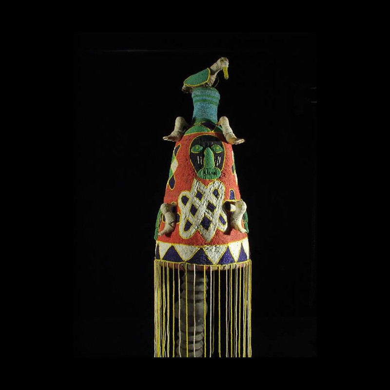 Coiffe Ade ou Adenla royale de ceremonie - Yoruba - Nigeria