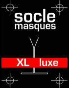 Socle masque luxe en acier massif - taille XL