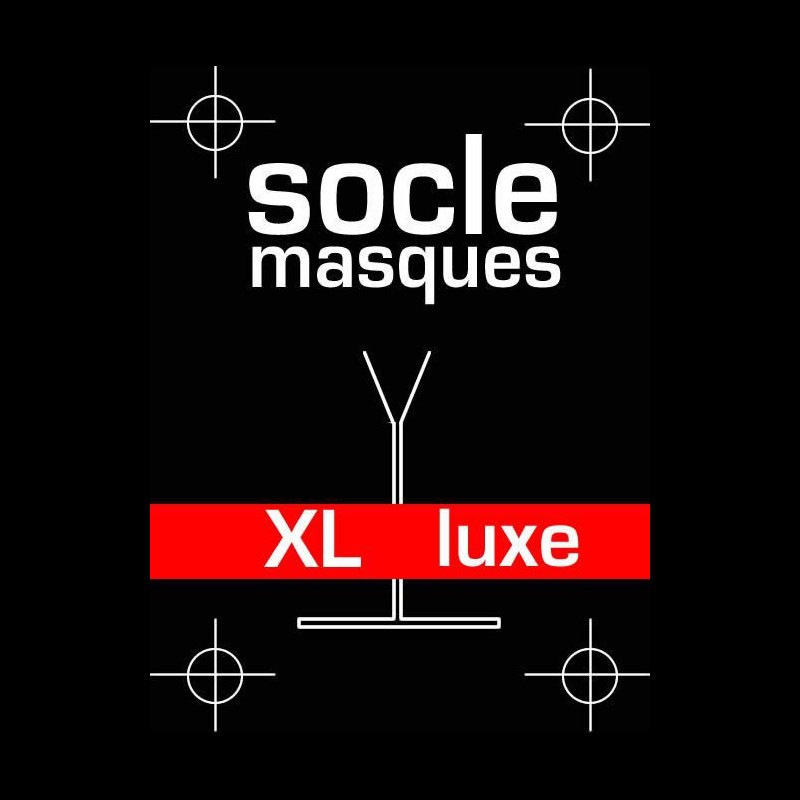 Socle masque luxe en acier massif - taille XL