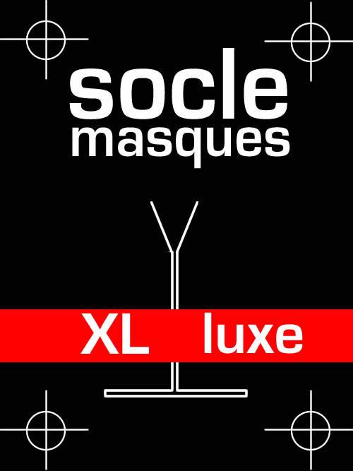 Socle masque luxe en acier massif - taille XL