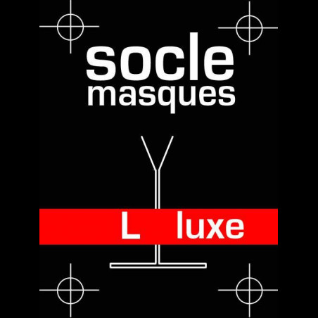 Socle masque luxe en acier massif - taille L