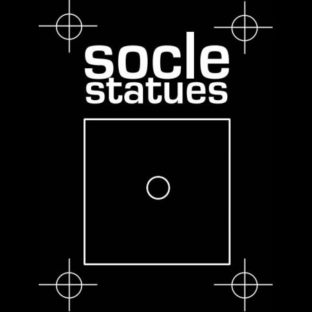 Socle luxe en acier laque - Grand - 30 x 30 x 40 cm