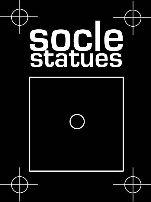 Socle luxe en acier laque - Grand - 30 x 30 x 40 cm