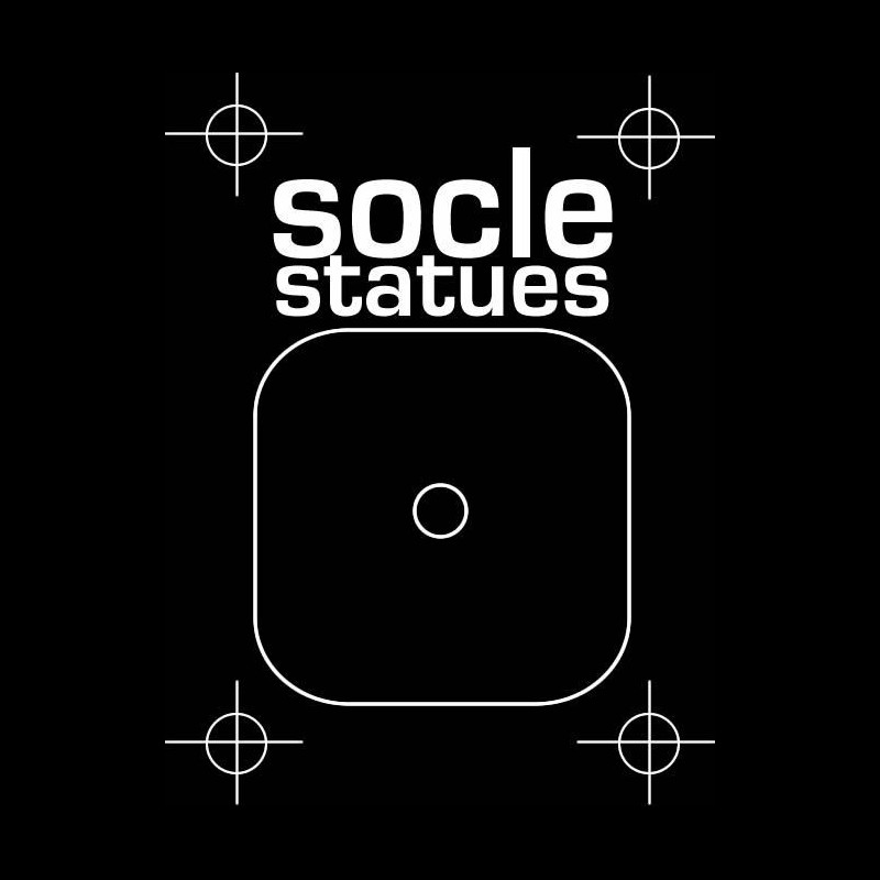 Socle luxe en acier laque - Medium - 10 x 10 x 15 cm