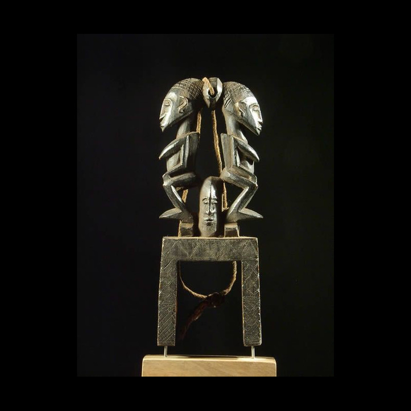 Etrier de poulie a tisser - Dogon - Mali - Poulies
