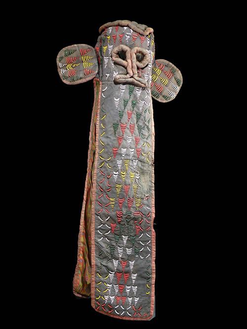 Masque elephant perle - Bamileke - Cameroun - perles afrique