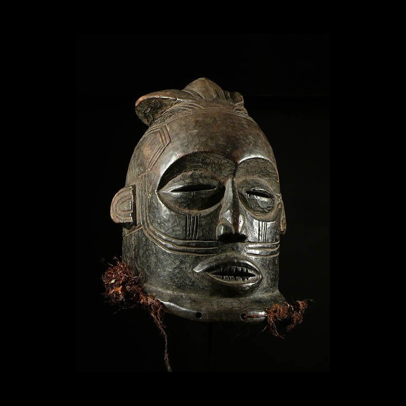 Masque casque Initiatique - Kuba / Bakuba - RDC Zaire