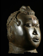 Tete commemorative moderne en Bronze - Bini Edo - Nigeria