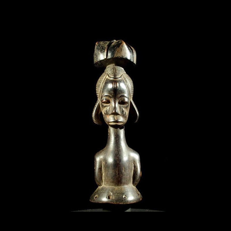 Statuette cimier - Baoule - Côte d'Ivoire - Masques cimiers