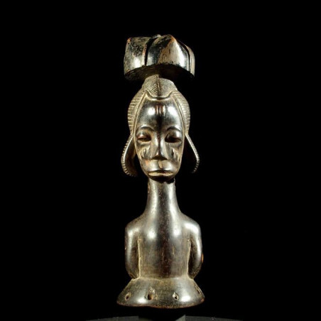 Statuette cimier - Baoule - Côte d'Ivoire - Masques cimiers