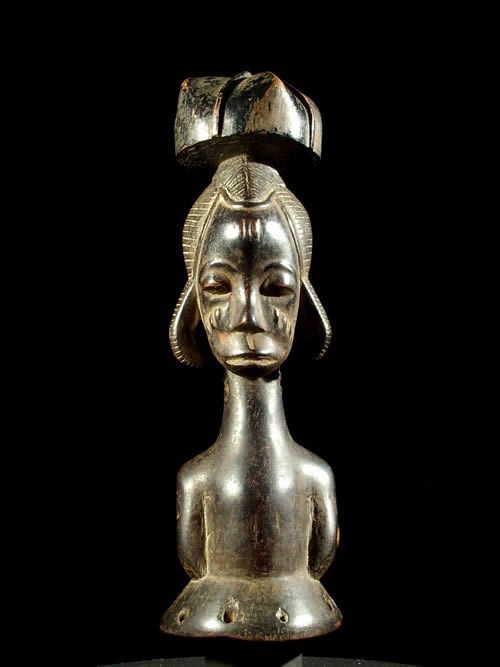 Statuette cimier - Baoule - Côte d'Ivoire - Masques cimiers